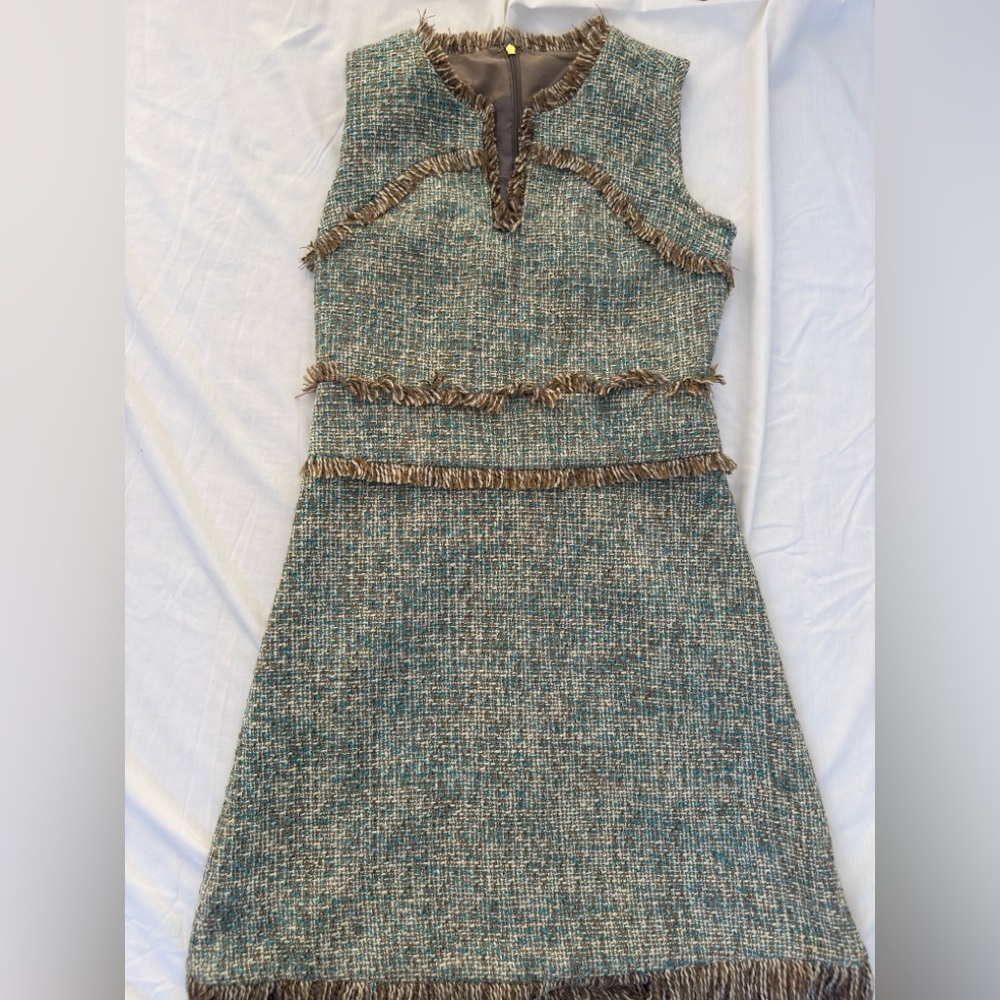 Tory Burch Stunning Tweed Midi Dress